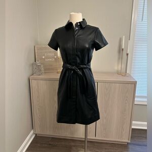 NWT J.Crew Leather Dress